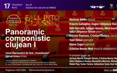O seară de muzică contemporană românească „Panoramic Componistic Clujean I” la Filarmonica de Stat „Transilvania”