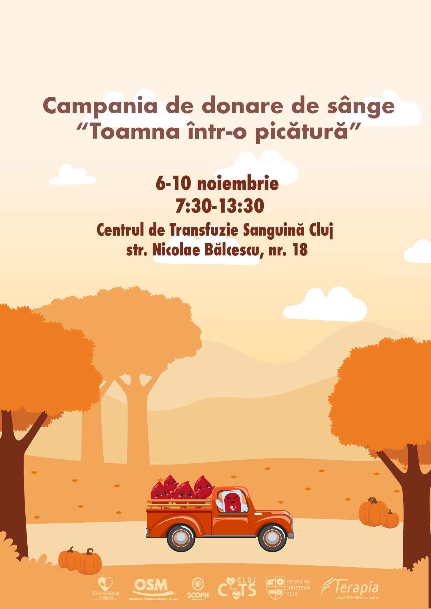 Campanie de donare de sânge la Centrul de Transfuzie Sanguină Cluj