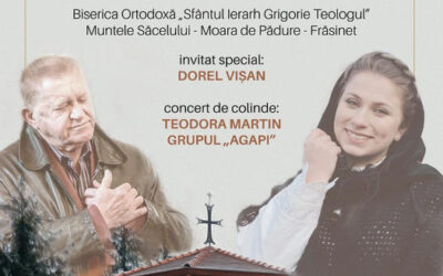 Concert de colinde cu participarea actorului Dorel Vișan în Biserica de la Muntele Săcelului