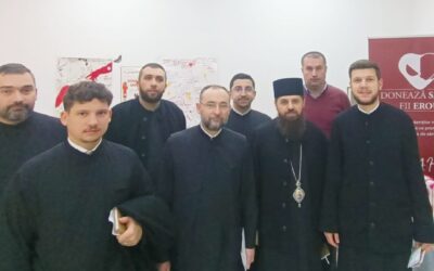 Preasfințitul Părinte Benedict alături de preoții din Protopopiatul Cluj 1 au donat sânge