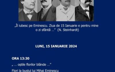 Evenimentul cultural „Eminescu. Proximități” la Bistrița