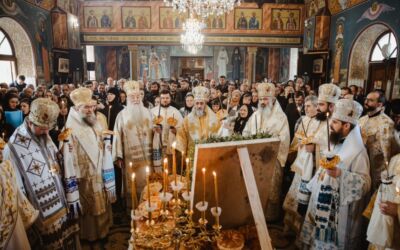 Liturghie arhierească la Spermezeu și Parastasul de 40 de zile pentru credincioasa Ana Drăgoi, mama Părintelui Episcop Macarie