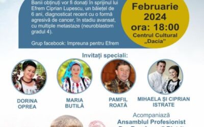 Campanie de binefacere, cu strângere de fonduri pentru Ciprian Efrem Lupescu la Bistrița
