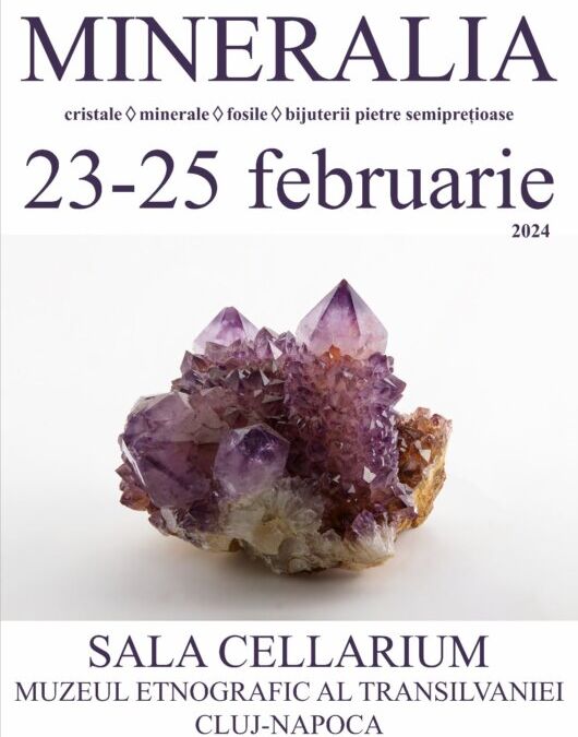 Expoziția „Mineralia. Cristale de Primăvară” la Muzeul Etnografic al Transilvaniei