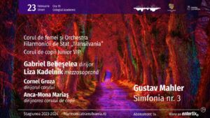 Concert vocal-simfonic – dirijor Gabriel Bebeşelea la Filarmonica de Stat „Transilvania”