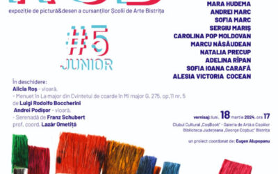 Vernisajul: „ROD #5 JUNIOR” – Expoziție de pictură & desen a cursanților Școlii de Arte Bistrița