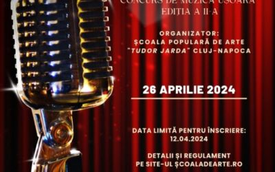 Ediția a II-a a Concursului de Muzică Ușoară „VOICE” | Școala Populară de Arte „TUDOR JARDA” din Cluj-Napoca