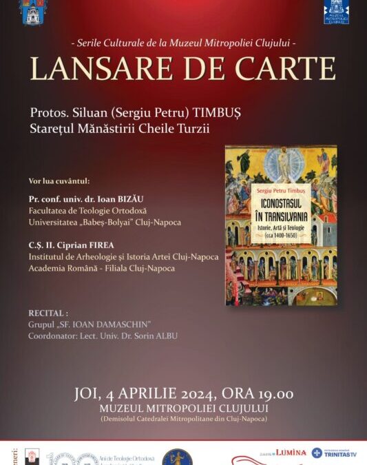 Lansarea volumului „Iconostasul în Transilvania. Istorie, artă și teologie (cca 1400-1650)”