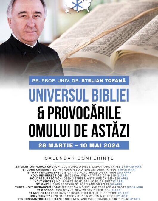 Pr. Prof. Univ. Dr. Stelian Tofană va susține în perioada 29 martie – 10 mai 2024, o serie de conferințe în America și Canada