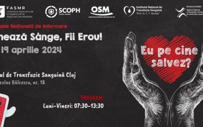 Eu pe cine salvez? – campanie națională de donare de sânge, Cluj-Napoca, 15-19 aprilie, 2024