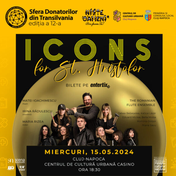 Evenimentul „ICONS for St. Hristofor” pentru susținerea Centrului de Îngrijiri Paliative Pedriatice „Sf. Hristofor” Cluj