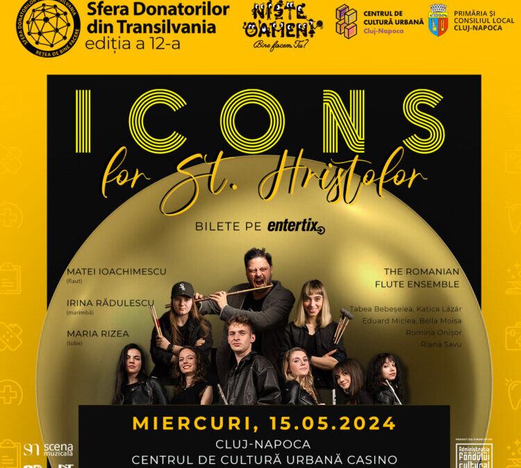 Evenimentul „ICONS for St. Hristofor” pentru susținerea Centrului de Îngrijiri Paliative Pedriatice „Sf. Hristofor” Cluj