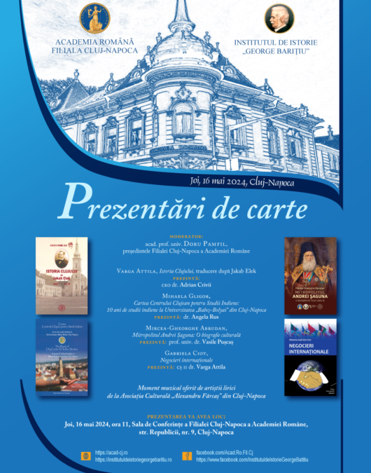 Prezentări de carte la Academia Română Filiala Cluj-Napoca