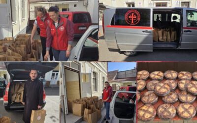 5 tone de alimente pentru masa de Paști a 1400 de persoane, oferite de Filantropia Bistrița