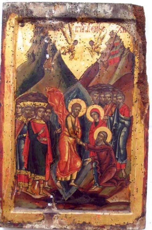 Învierea Domnului, tempera pe lemn, 1694, Mănăstirea Hurezi
