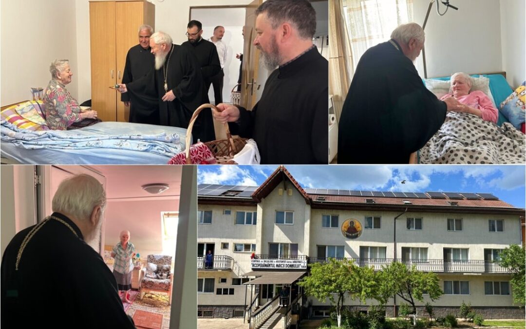 În Sâmbăta Mare, Mitropolitul Andrei i-a vizitat pe vârstnicii din Centrul de Îngrijire şi Asistenţă pentru Persoane Vârstnice „Acoperământul Maicii Domnului” din Turda