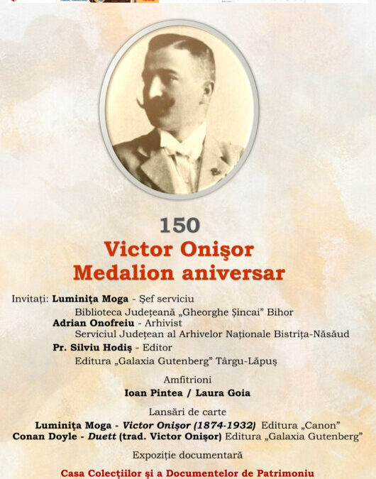 „Victor Onişor 150 – Medalion aniversar” la Biblioteca Judeţeană „George Coşbuc” Bistriţa-Năsăud