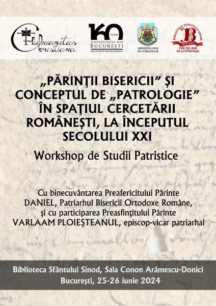 Biblioteca Sfântului Sinod va găzdui un workshop de Studii Patristice