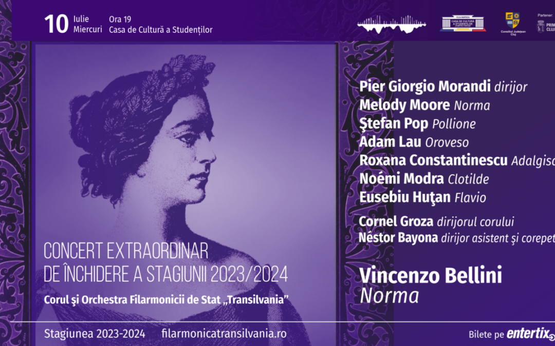 Concert extraordinar de închidere a stagiunii 2023/2024 la Filarmonica de Stat „Transilvania”