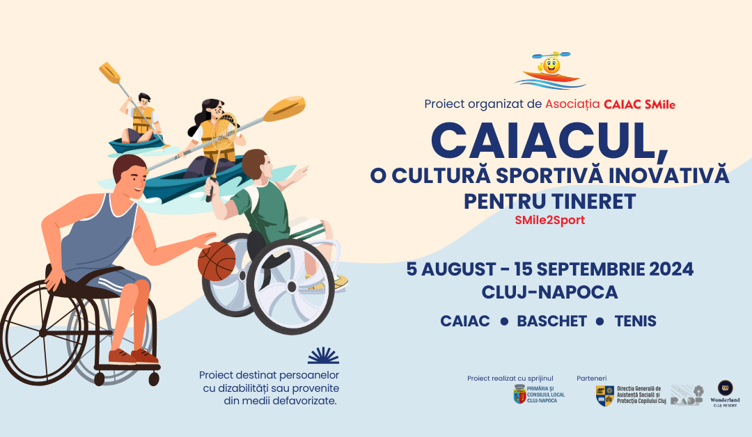Cea de-a patra ediție a proiectului „Caiacul, o cultură sportivă inovativă pentru tineret. SMile2Sport” revine la Cluj-Napoca