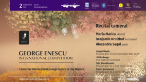 Concursul Internațional George Enescu la Cluj-Napoca: o serie de trei recitaluri