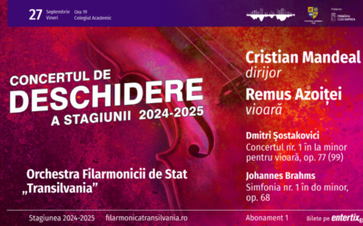 Concertul de deschidere a noii stagiuni 2024/2025 la Filarmonica clujeană