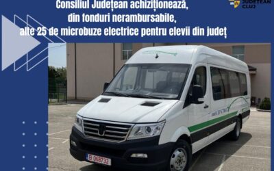 Încă 25 de microbuze electrice pentru elevii din județ