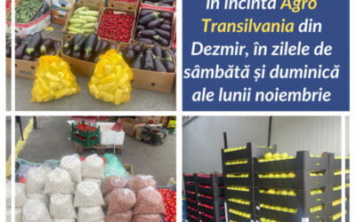 Acces auto gratuit pentru cumpărători în incinta Agro Transilvania din Dezmir, în zilele de sâmbătă și duminică ale lunii noiembrie